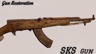 The Russian SKS || SKS-45 Rifle Restoration || 7.62mm restoration || 1950 year Old Gun Restoration.