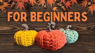 How to Crochet Pumpkins (FOR BEGINNERS)