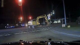 Cops 'Chase' Allegedly Stolen Excavator at Very Slow Speed in South Carolina