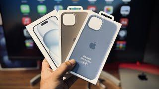 Apple Official Silicone Case | iPhone 15 | Winter Blue | Clay | Review | unboxing | India