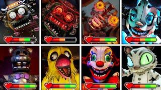 FNAF Secret of the Mimic - All BOSSES with Healthbars