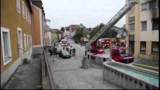 Brand in einem Hotel in Simbach am Inn