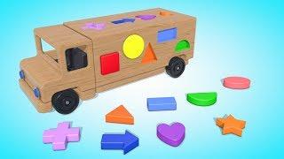 Английский для самых маленьких. Учим геометрические фигуры. Learn Shapes for Kids. Паровозик Олли