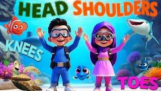 Head Shoulders Knees And Toes Song | Nursery Rhymes & Kids Songs | Body Parts Song | MusManini