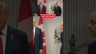 President Donald Trump meets with Canadian Prime Minister #news #trump
