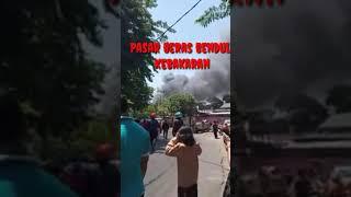 Pasar beras bendul berisi Surabaya kebakar