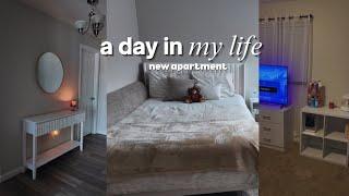 MOVING IN VLOG  ￼ grocery shopping , unpacking , cleaning + more