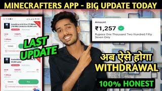 Minecrafters Earning App | Minecrafters App Withdrawal Problem | Minecrafters App और कितने दिन चलेगा