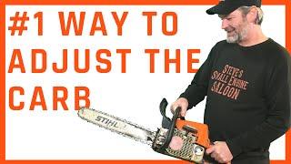 CORRECT WAY To Adjust Or Tune The Carburetor On A Chainsaw (Step-by-Step)