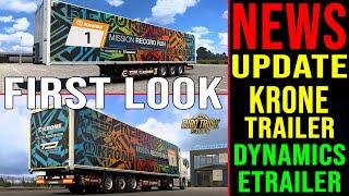 ETS2 KRONE Trailer Dynamics eTrailer REVIEW  First Look NEW KRONE eTrailer Trailer