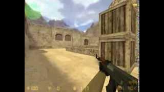 Нуб играет в counter strike 1.6!