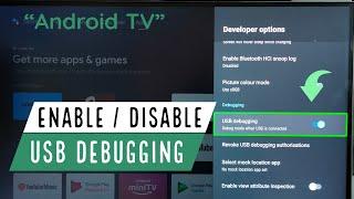 TOSHIBA Android TV : How to Enable or Disable USB Debugging Mode