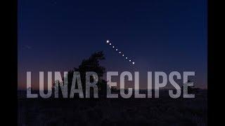 Timelapse Lunar Eclipse - Super Wolf blood Moon - Timelapse