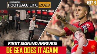 [TTB] MASTER LEAGUE EP3 - FIRST SIGNING ARRIVES, DE GEA MAKES A BLUNDER, & MORE! [FOOTBALL LIFE 23]