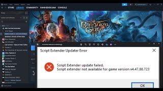 Fix Baldur's Gate 3 Script Extender Update Failed Error On PC (Steam Users)