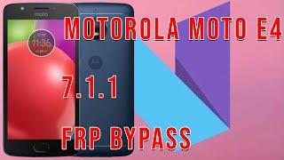 FRP REMOVE | Motorola Moto E4 (XT1769) Nougat Google Account bypass Technicaretricks