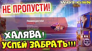 ХАЛЯВА!!!УСПЕЙ ЗАБРАТЬ ПОДАРОК от WG (TOG II Blasteroid) в WoT Blitz 2024 | WOT-GSN