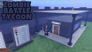 Zombie Battle Tycoon ‍️, Bunker, Rebirth One in Roblox