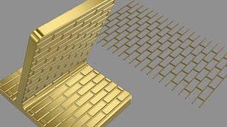 Layer by Layer – Brick Texture with Emboss – Fusion 360