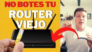 Usar ROUTER VIEJO para extender el Wifi | MUY FÁCIL | CON CABLE Y SIN CABLE