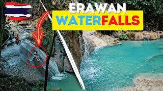 DEEP CLEAR BLUE Erawan Falls | Kanchanaburi | Thailand | Alissa & Jay