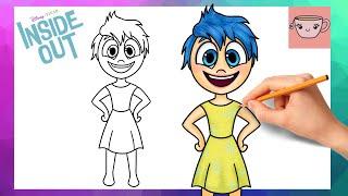 How To Draw Joy from Inside Out | Disney Pixar | Cute Easy Step By Step Drawing Tutorial