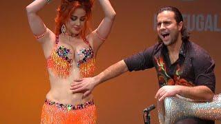 Oxana Bazaeva and Artem Uzunov belly dance drums | Darbuka Tabla solo