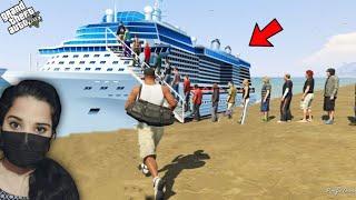 Franklin's first Titanic Ship experience - GTA 5 #1