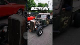 🟤 Wilson & Son's 747 Racing Rat Rod Truck Tunnel Ram V8 | Beatersville 2025 Hot Rod Car Show #rust