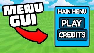 How To Make A MAIN MENU GUI WITH CAMERA - Roblox Studio