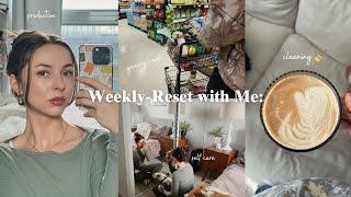 WEEKLY RESET  apartment clean, self-care routines + $300 grocery haul... | VLOG