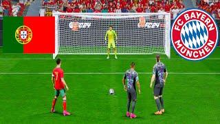 Ronaldo VS Mbappe,Haaland | Portugal VS Bayern Munich Penalty Shootout | FIFA 24 PS5 4k