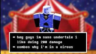 Fancy old sans 200 damage combo || SOULSHATTERS || ROBLOX