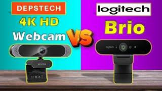 DEPSTECH 4K HD WEBCAM VS LOGITECH BRIO