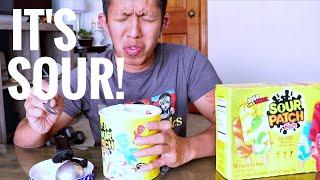 SOUR  PATCH KIDS ICE CREAM AND ICE POPS TASTE TEST