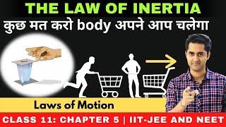 Laws of Motion | The law of Inertia | What is Inertia of a body? | Class 11 Chapter 5 | JEE | NEET