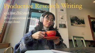 STUDY VLOG: productive research writing, cafe and library studying, morning routine, week in life