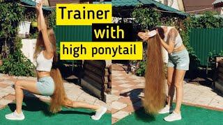 Fitness Rapunzel. High long ponytail. Preview