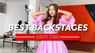 MODEL FASHION PHOTOSHOOT BACKSTAGE - KRISTI STAR