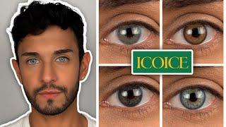 NEW Colored Contact Lenses by ICOICE | Review!