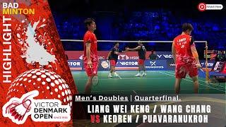 Liang Wei Keng/Wang Chang vs Kittinupong Kedren/Dechapol Puavaranukroh - QF - Denmark Open 2024