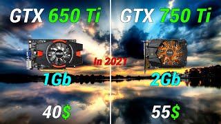 GTX 750 Ti vs GTX 650 Ti in 2021 | 8 Games Tested