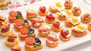 Very easy, quick and economical canapés for Christmas