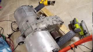 Tesla Model S - Rear Drive Unit - On the Bench - First Success