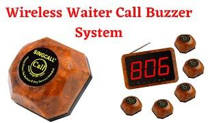 Wireless Waiter Call Buzzer System | Wireless Call Button | Guest Call Waiter System | Paging System