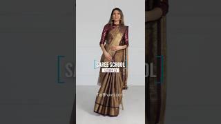 Saree School Lesson 23 | saree video | saree wearing | how to drape a saree perfectly | #shorts