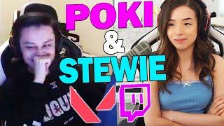 Stewie2K Carries Pokimane In VALORANT... (Ft. Myth & Yassuo)