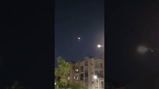 Magical View Witnessed on 24/03/23 - Planet Venus Can Be Seen Below The Moon #shorts #youtubeshorts
