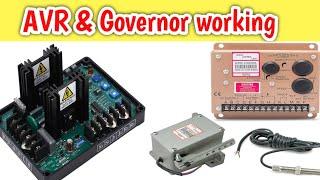 AVR and speed controller working in Diesel Generator | Powerlearningchannel | #AVR #mpu