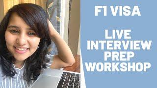 F1 visa interview preparation 2021 - LIVE workshop by me | Shachi Mall